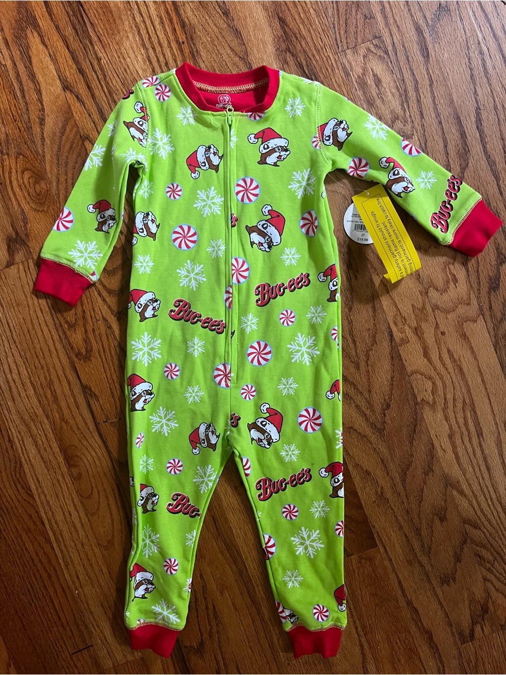 NWT BUC-EE’S Toddler Footless Christmas Pajamas